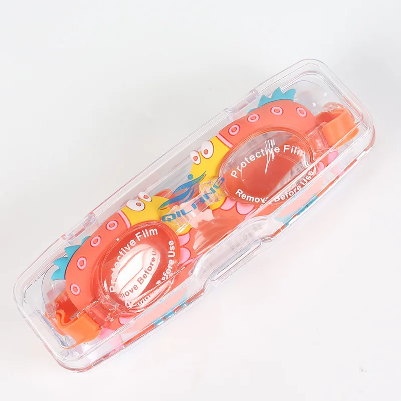 

Outdoor Beach Children's Waterproof Anti-fog HD Goggles Boy Girl Flat Elastic silicone Hot Springs Swimming Goggles