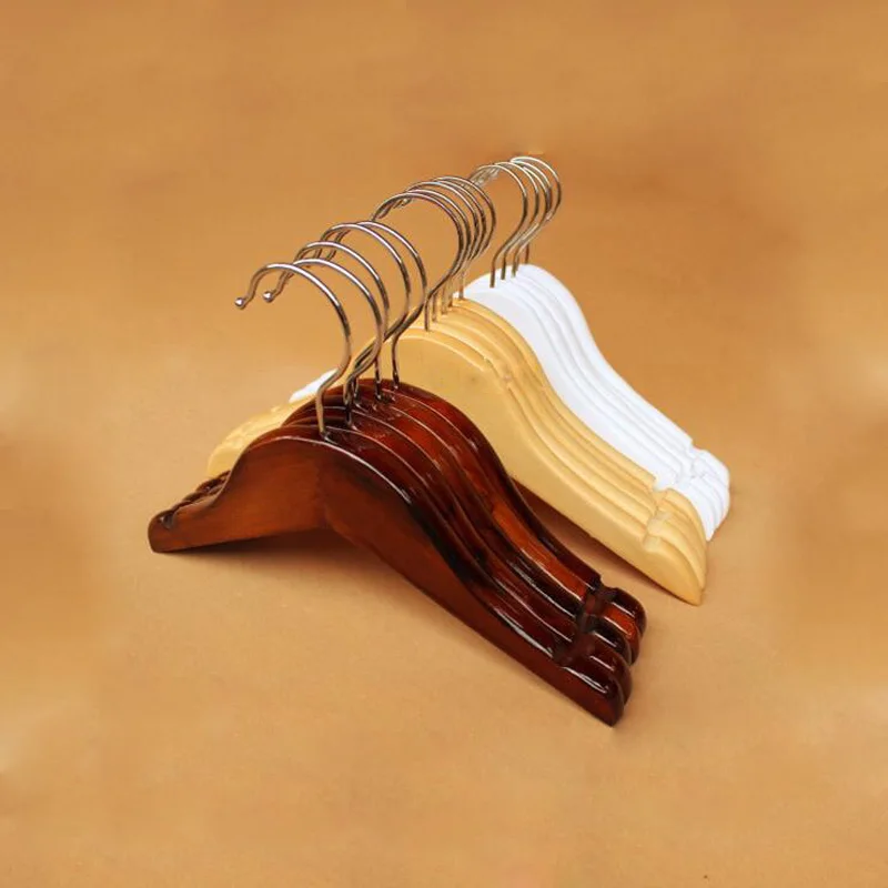 

5pcs/lot Baby Wooden Hangers For Clothes Rack Children Wood Hanger