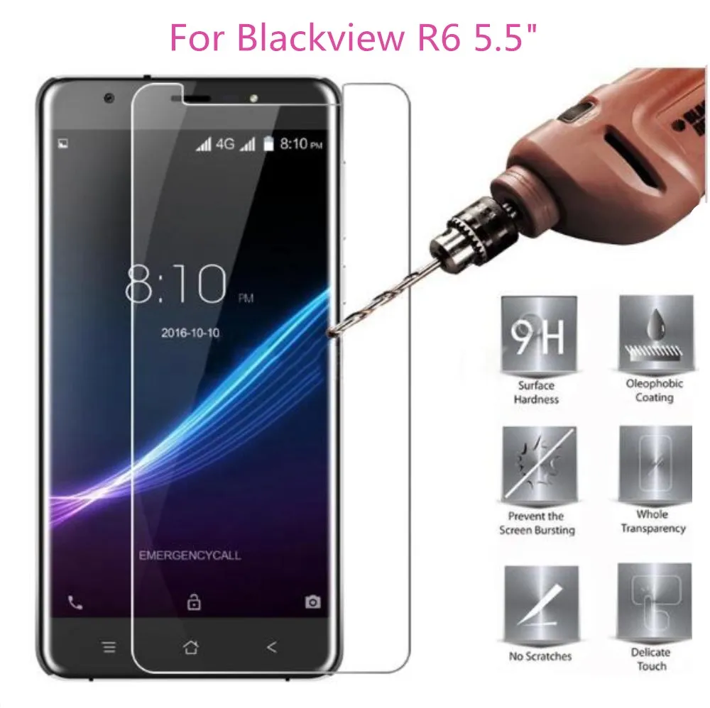 Premium Tempered Glass For Blackview R6 Screen Protector Toughened protective film 5.5&quot | Мобильные телефоны и