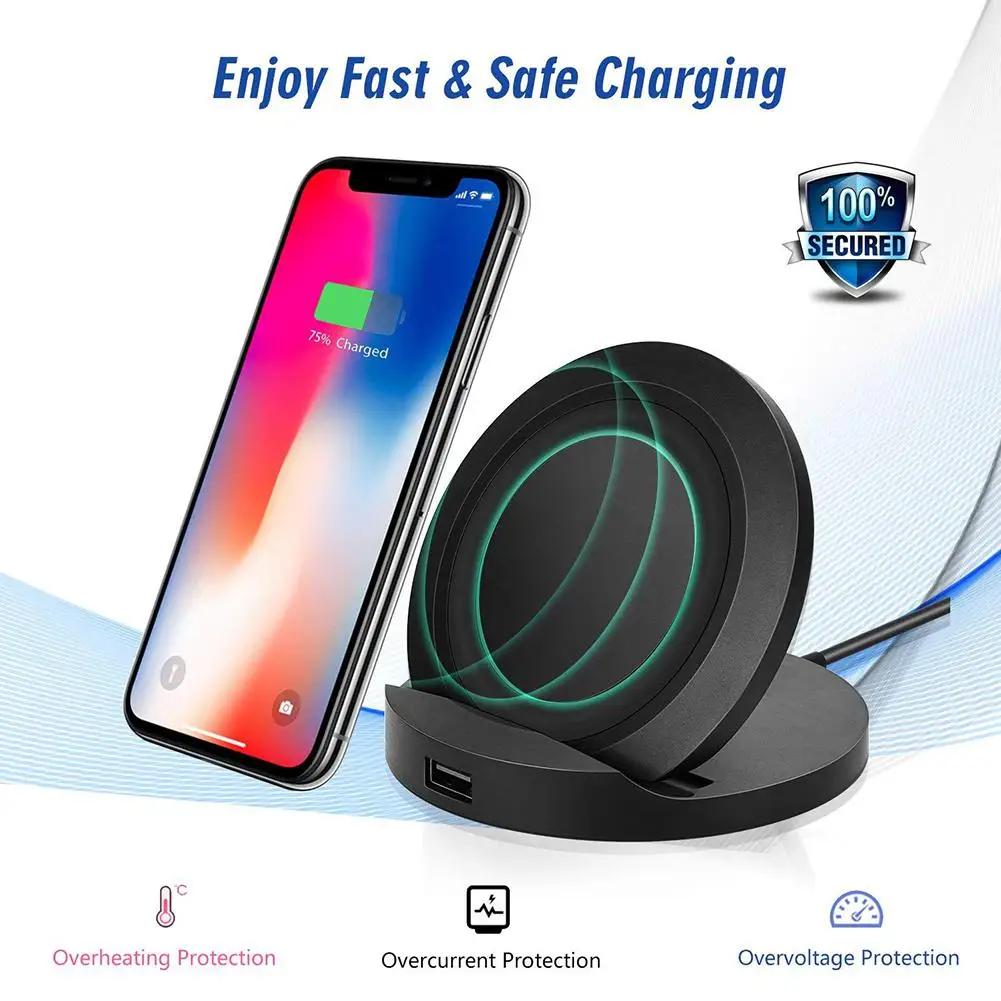 Новейшее 10 Вт Быстрое беспроводное зарядное устройство для iPhone X 8 Qi Беспроводное