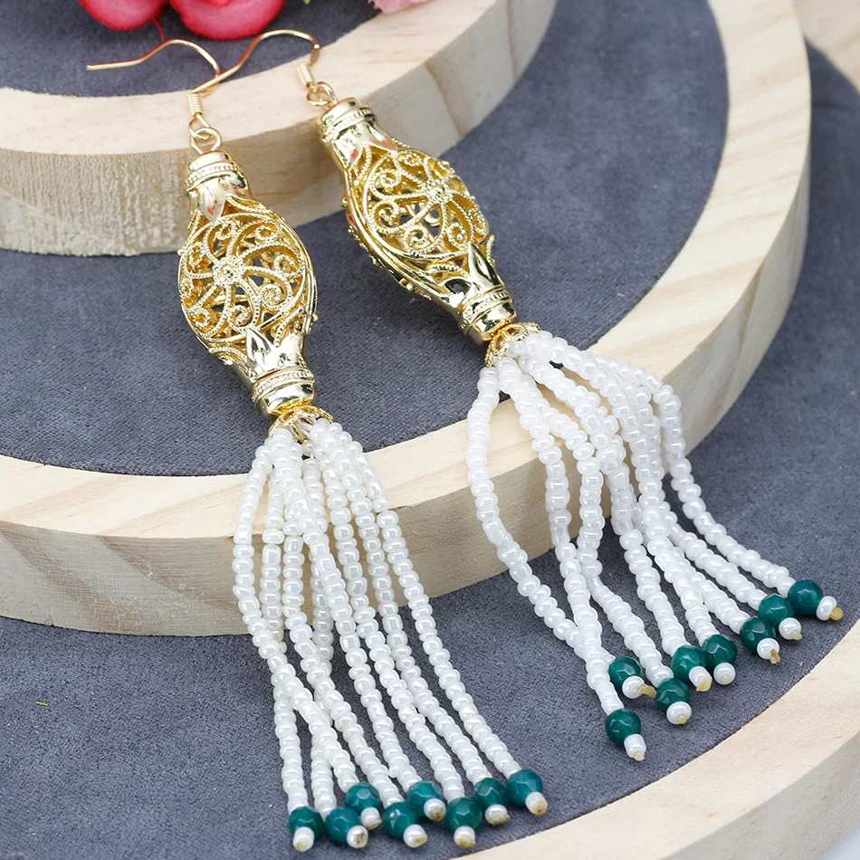 SUNSPICE MS марокканские серьги золотого цвета искусственные этнические Свадебные