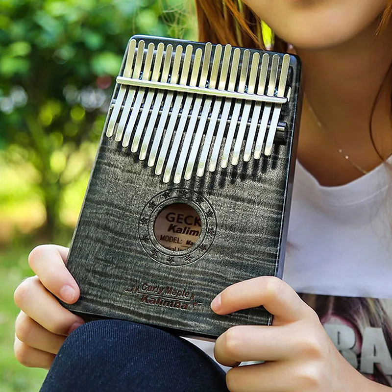 GECKO Kalimba 17 клавиш для фортепиано с большим пальцем встроенный EVA