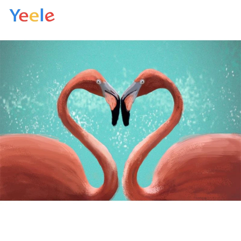 Yeele мультфильм Фламинго фоны для детской пары фотосъемки фон студийной по