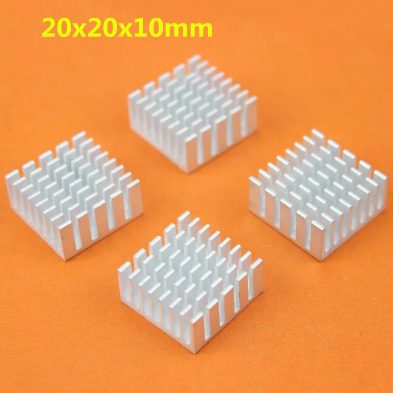 20 шт. алюминиевый радиатор 20x20x10мм IC LED Охлаждающий GD006|heat sink|aluminum heatsinkled cooling |