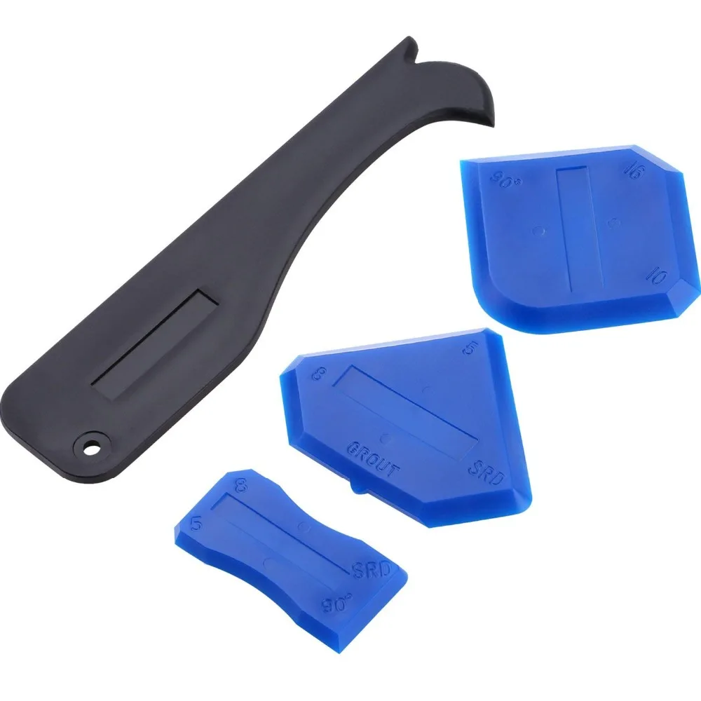 

High Quality 4pcs Sealant Tool Caulking Tool Kit Caulking Scraper Caulking Buddy Sealant Spatula Sealant Finishing Tool Kit