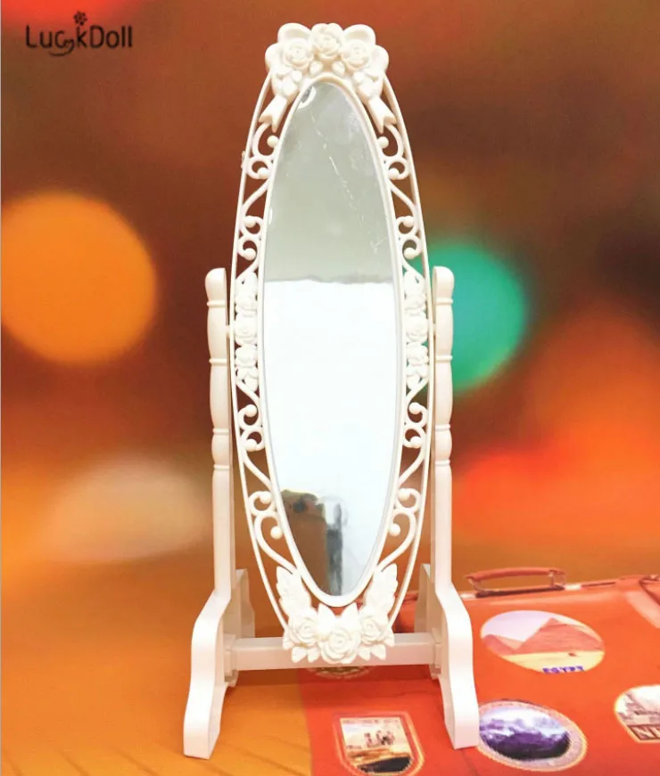 Модное зеркало для пола LUCKDOLL 2 розы зеркальная мини-модель тела зеркальные