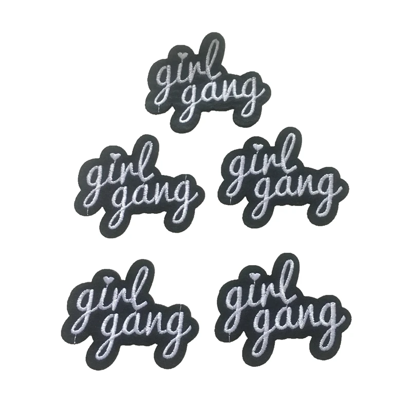 10 шт. girlgang вышивка ткань патч PaIron на расшитые футболки горный хрусталь аппликации