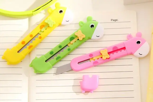 Модные конфеты цвет Жираф Форма сплава стальной универсальный нож студентов