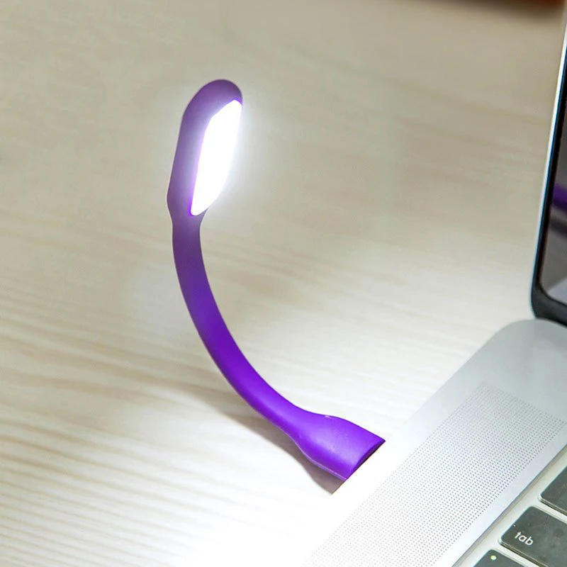 1 шт. Мини Гибкий книжный светильник USB СВЕТОДИОДНЫЙ светильник портативная лампа для чтения для внешнего аккумулятора компьютера ноутбука USB светильник kitap okuma lambasi