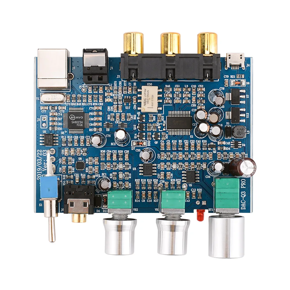 AIYIMA USB DAC аудио декодер усилитель звука цифро-аналоговый аудио конвертер мини HiFi 2,0 домашний кинотеатр USB/коаксиальный/оптический