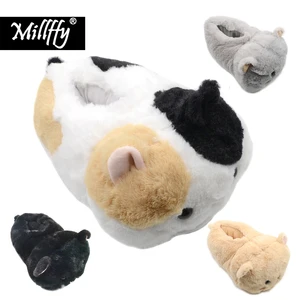 Тапочки женские милффи, мягкие, удобные, для дома, из искусственного меха