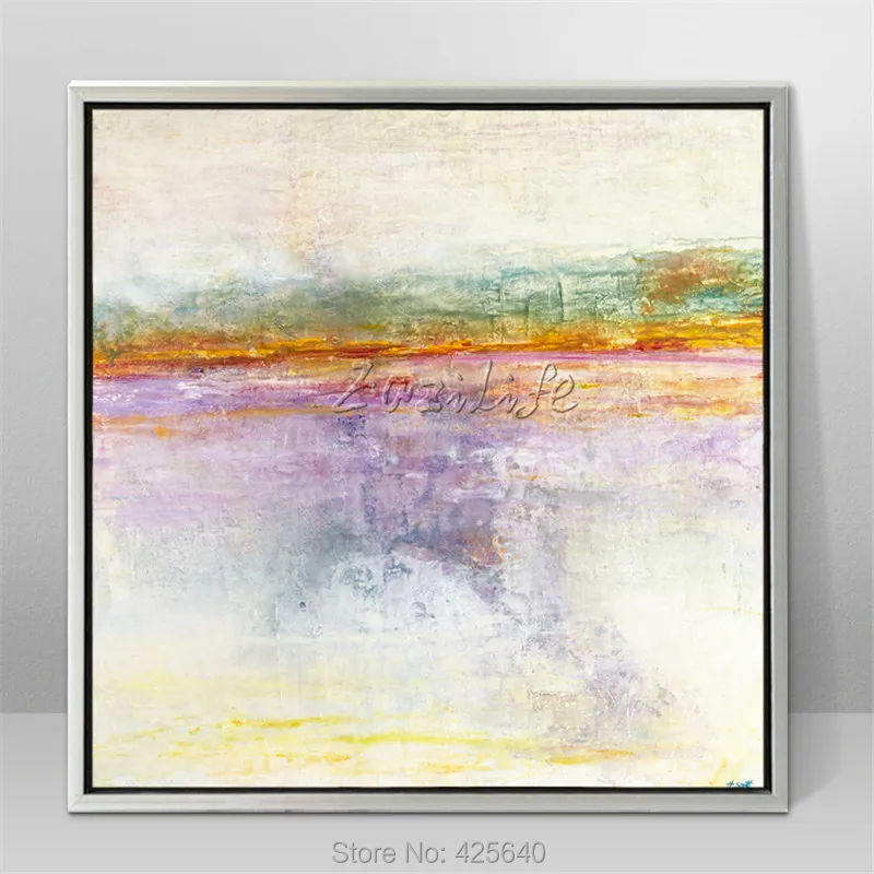 Современная Абстрактная цветная ручная роспись маслом украшение для гостиной