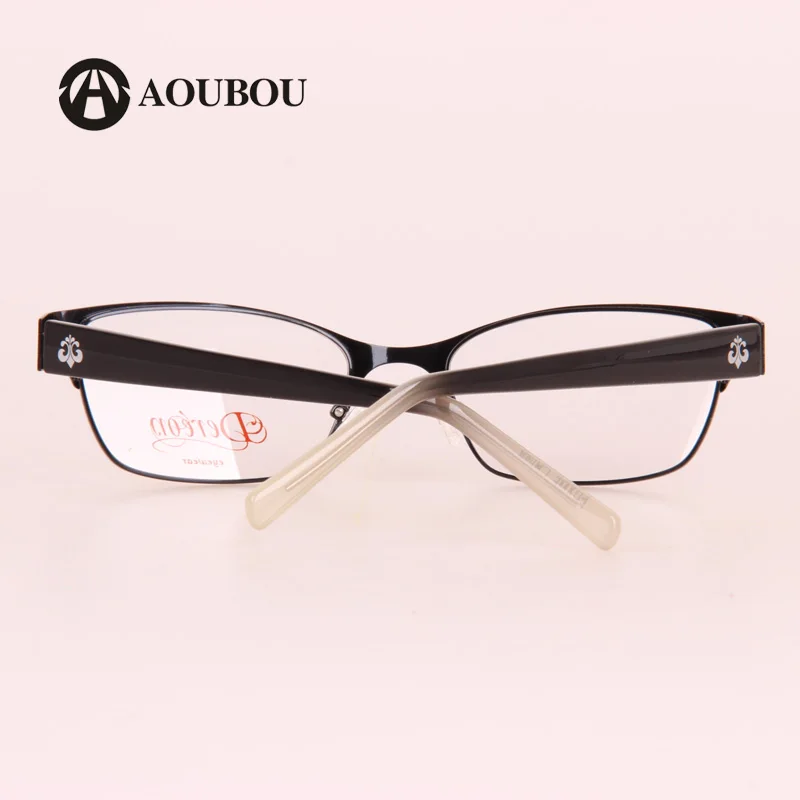 Женские коричневые очки зеркальная оправа из нержавеющей стали цветные TR90