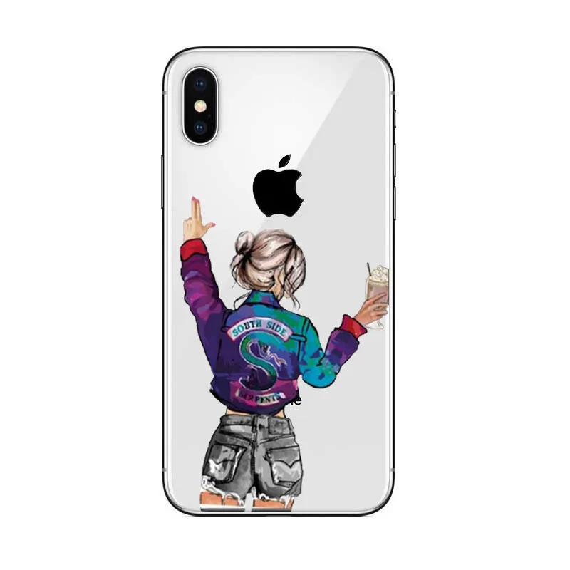 American TV Riverdale Jughead Jones Transparent Cell Phone Case for iPhone X XS MAX 6 6s 7 7plus 8 8Plus 5 5S SE XR |