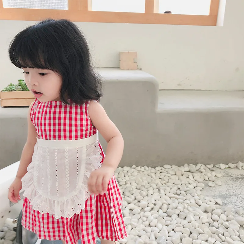 Летняя новая модная одежда для малышей от 1 до 3 лет платье маленьких девочек