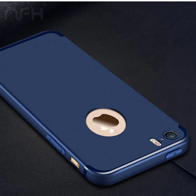 Ультратонкий Мягкий силиконовый защитный чехол для Apple iPhone 5S, тонкая задняя крышка из ТПУ для iPhone, корпус на 5 5SE, противоударный чехол - Цвет: Blue