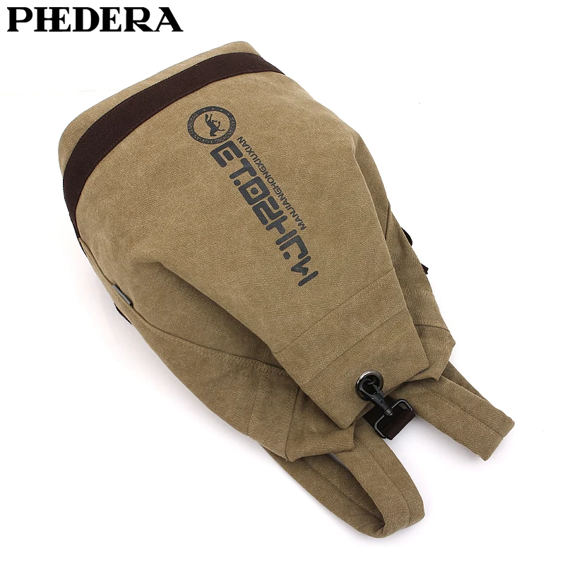 Pedera Bucket Style Мужской рюкзак в стиле ретро повседневный мужской для путешествий