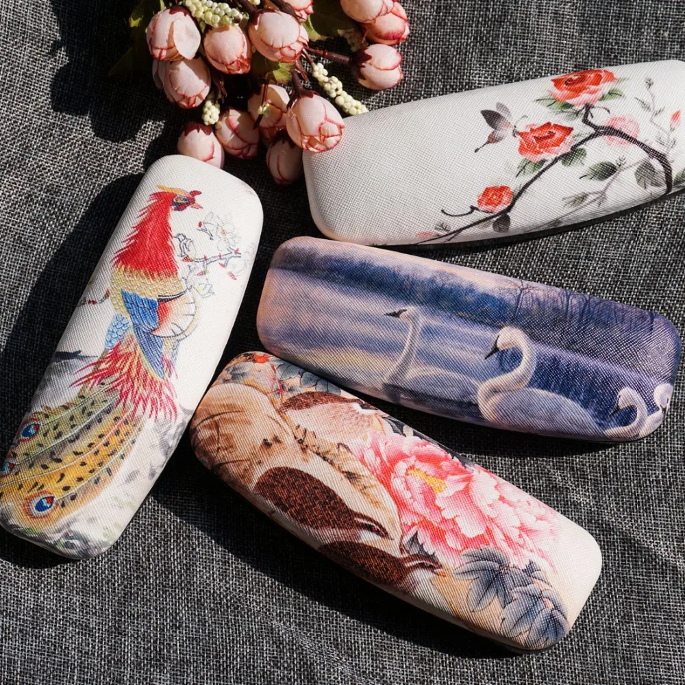 Чехол для очков в китайском ретро стиле мужчин и женщин элегантный тканевый с