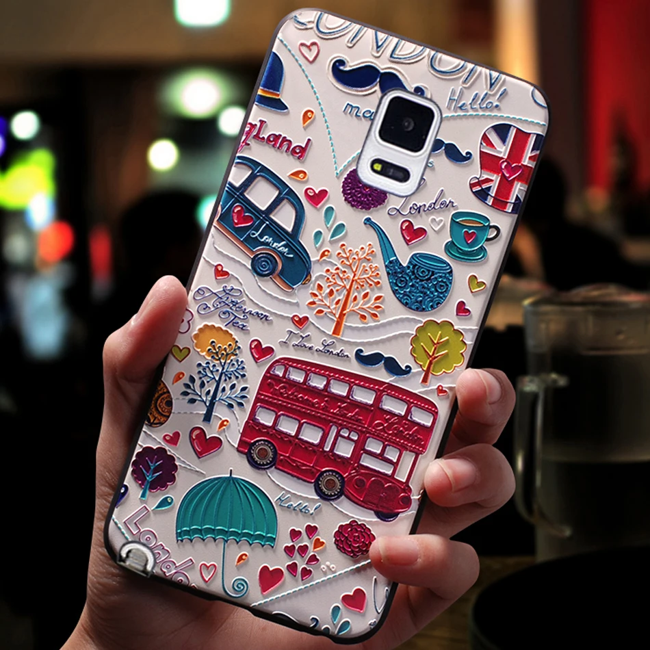 Чехол чехол для Samsung Galaxy Note 3 4 5 Note5 Note4 силиконовый 3D милый мобильный на