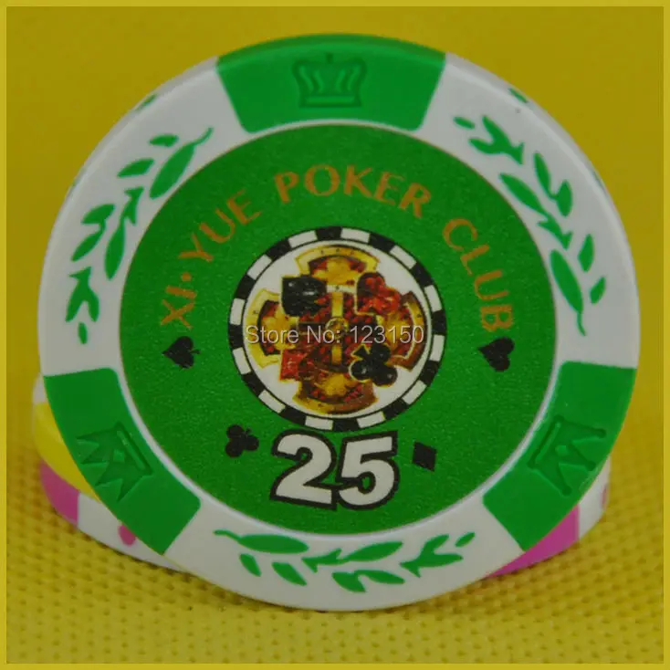 

PN-8001L1 Clay chip, 16g, Large Size 43MM Diameter, 50pcs/pack, Chips insert metal, Free Shipping
