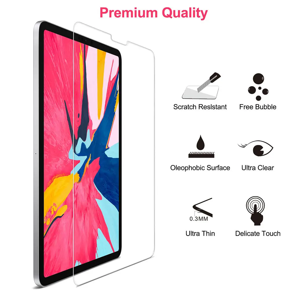 Ascromy 2 шт. для 2018 iPad Pro 11 защита экрана закаленное стекло Защита 2017 10 5 9 7 Air 1 3 4 verre