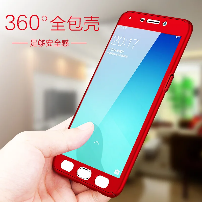 Для Huawei P9 P10 Plus роскошный Твердый 360 полный защитный чехол для Lite с закаленным