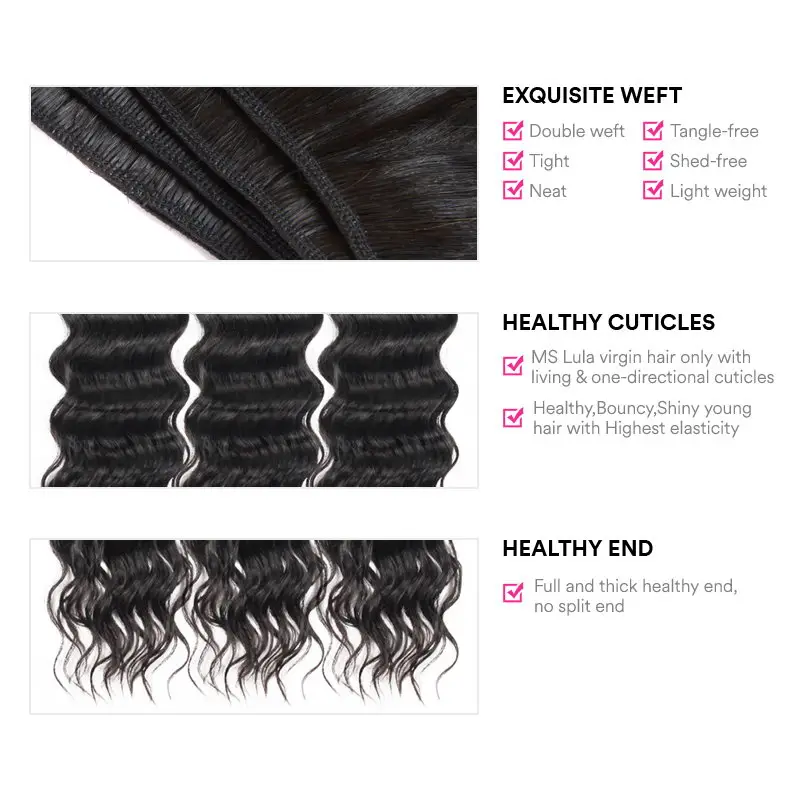 Волосы MS Lula бразильские натуральные волнистые волосы 1 комплект 100% человеческие