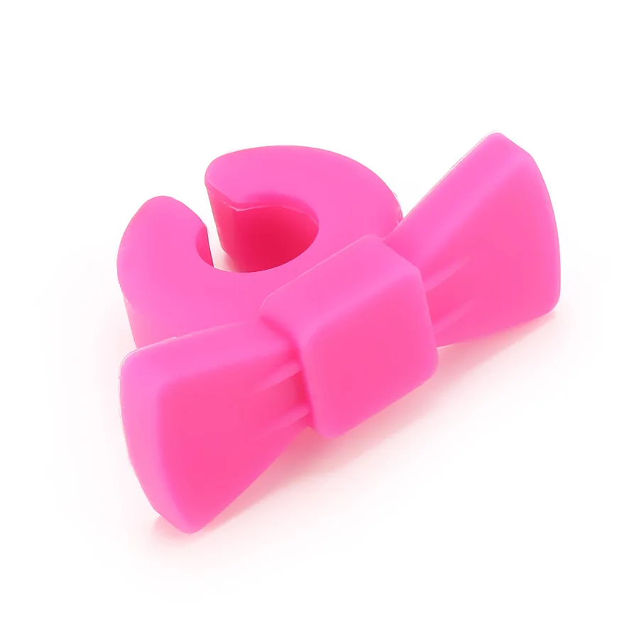 6 шт. силиконовые маркеры для Винных Бокалов с галстуком бабочкой|Украшения