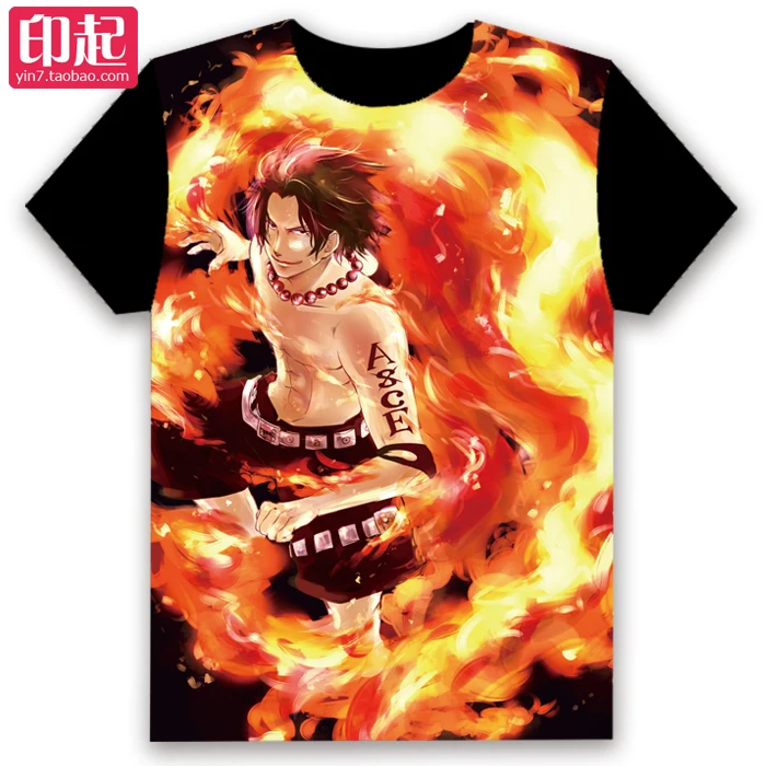 

Anime ONE PIECE Cosplay Fashion casual student men and women Full-color T-shirt
