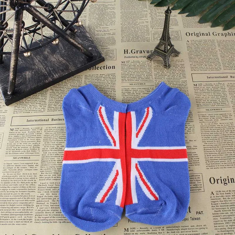 Носки [COSPLACOOL] мужские хлопковые с абстрактным рисунком 10 стран и государственным