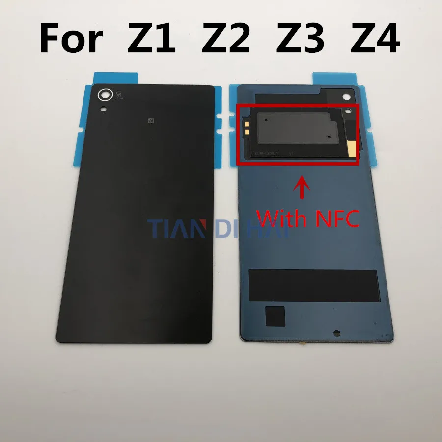 Задняя стеклянная крышка батарейного отсека для Sony Xperia Z4 Z3 + Plus E6553 E6533 Z2 Z1 задняя
