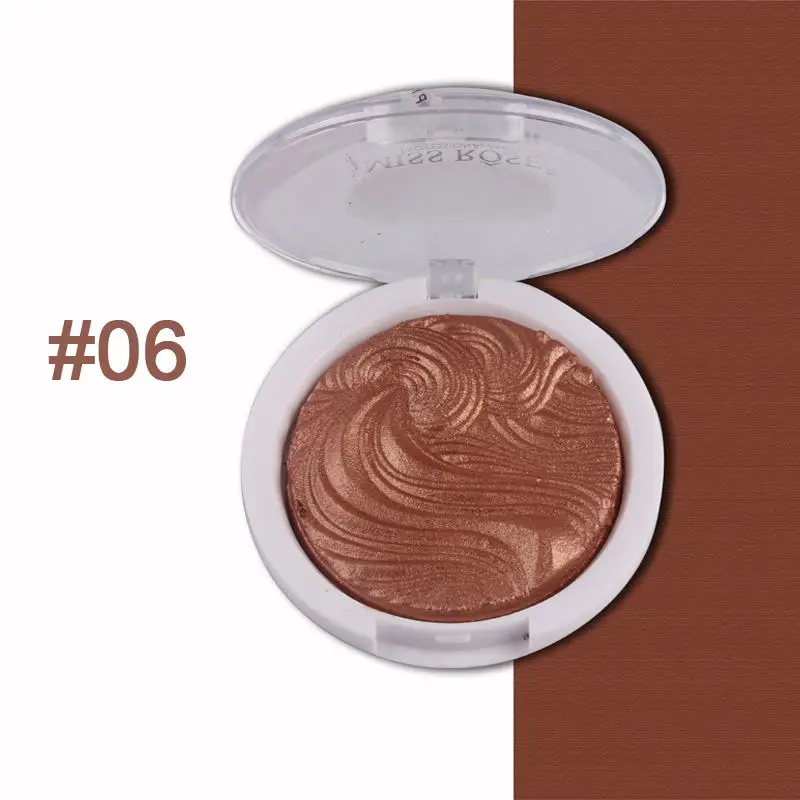F215506 MISS ROSE хайлайтер бронзатор осветляет 12 цветов легко носить косметику скрывающий порошок для лица iluminador maquillaje - Цвет: F215506