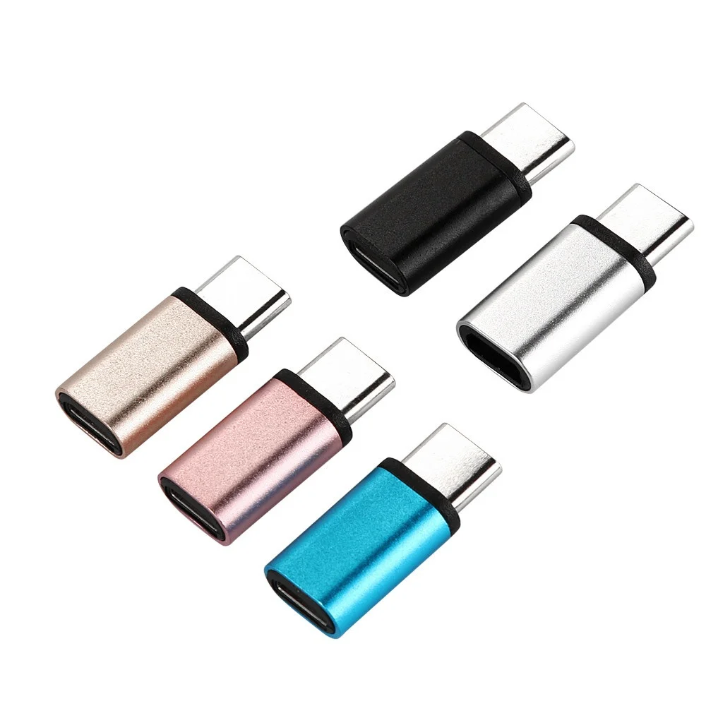 3 предмета в комплекте из алюминиевого сплава мини USB type C Micro адаптер и конвертер