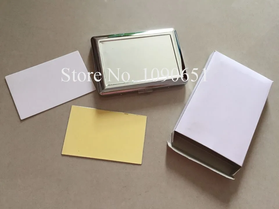 Сублимации портсигар Нержавеющая сталь сигареты поле пустым чехол для двух