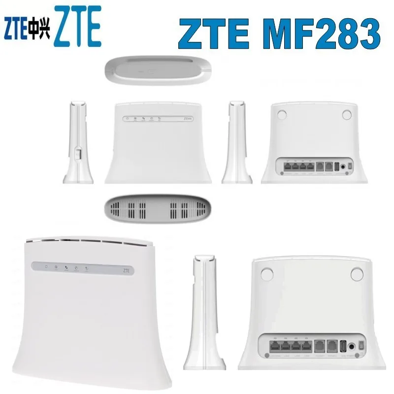 Разблокированный Беспроводной Wi Fi роутер 100 Мбит/с 4g lte zte mf283 plus 2 шт. антенна|packing