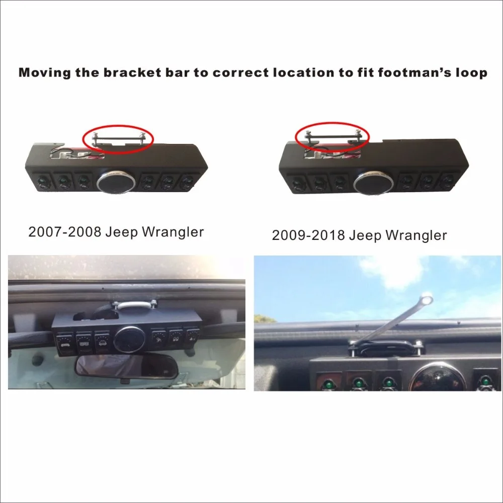 Wrangler JK &amp JKU 2007-2018 Накладные 6-переключатель Pod/Панель с Управление и источник