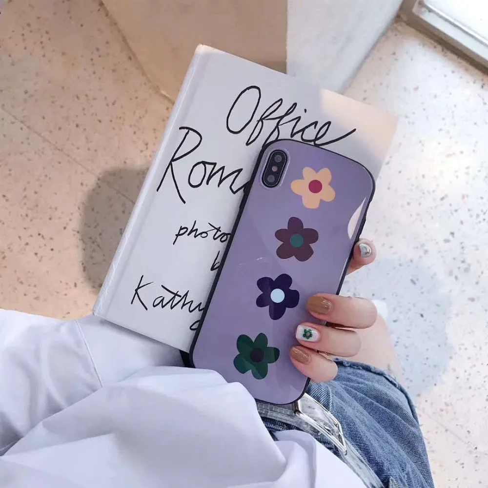 GlamPhoneCase Модный чехол для телефона с цветами iPhone XS Max XR X 8plus 8 7plus 7 6S/6 Plus милый мягкий