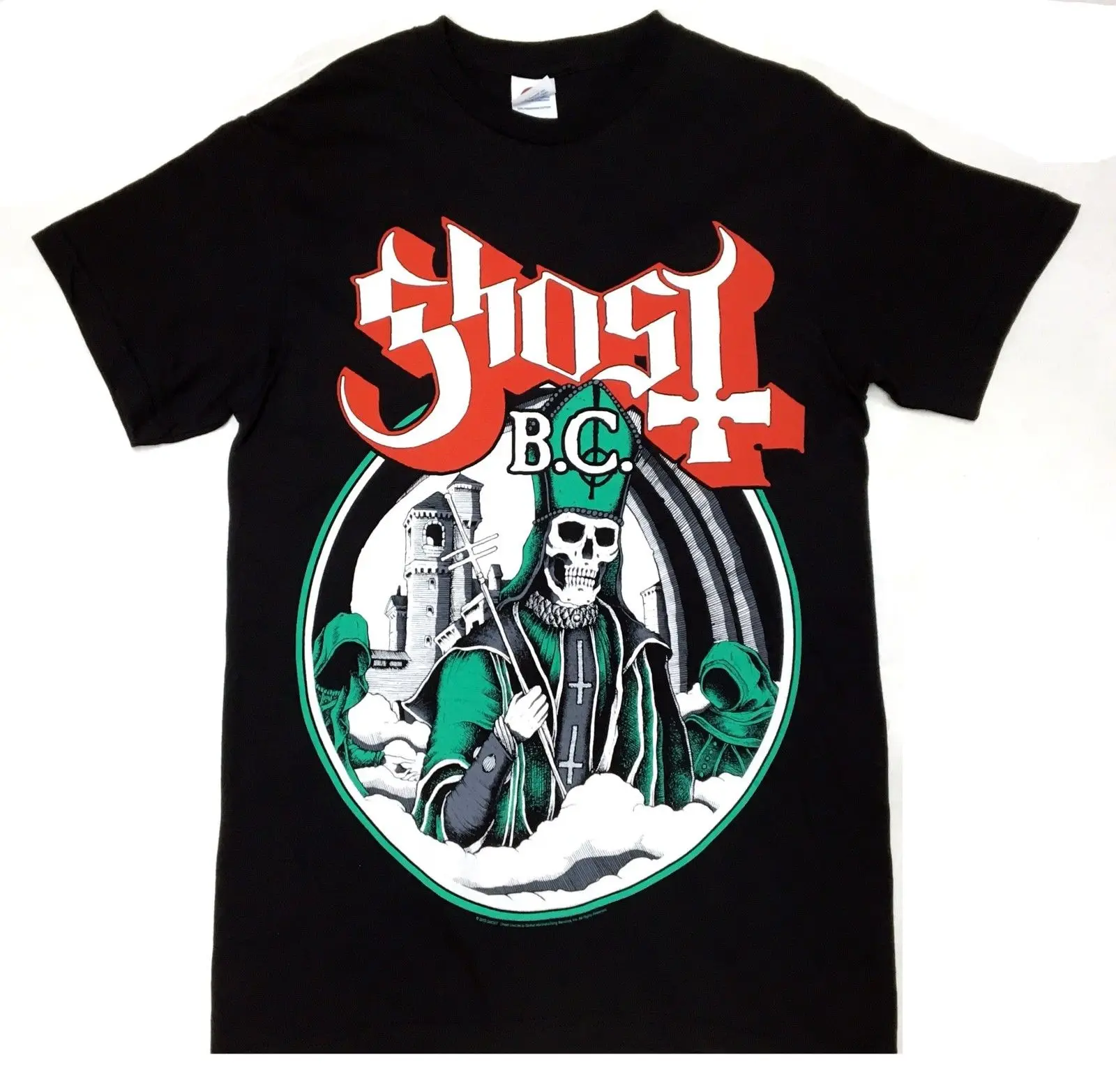 Ghost B. C. PAPA EMERITUS светская дымка футболка Новая металлическая полоса 100% аутентичная