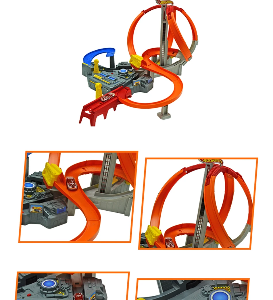 HotWheels круговая дорожка игрушка квадратный город миниатюрный автомобиль модель игрушки для детей классический для детей Carros Brinquedos Educativo
