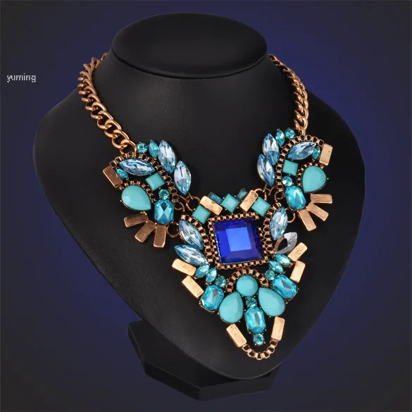 2014 мода коренастый ожерелье колье и подвески заявление украшения для женщин