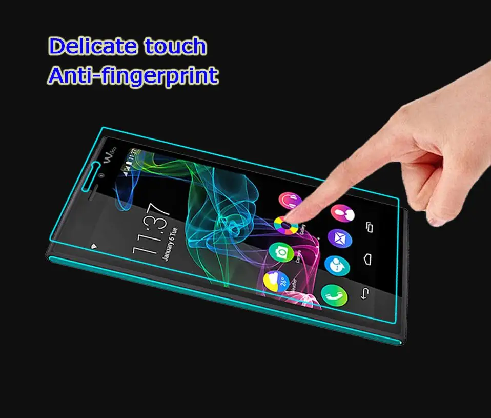 Toughened Tempered Glass film for Wiko Ridge 4G Fab For Freddy / Fever Robby Screen Protector | Мобильные телефоны и