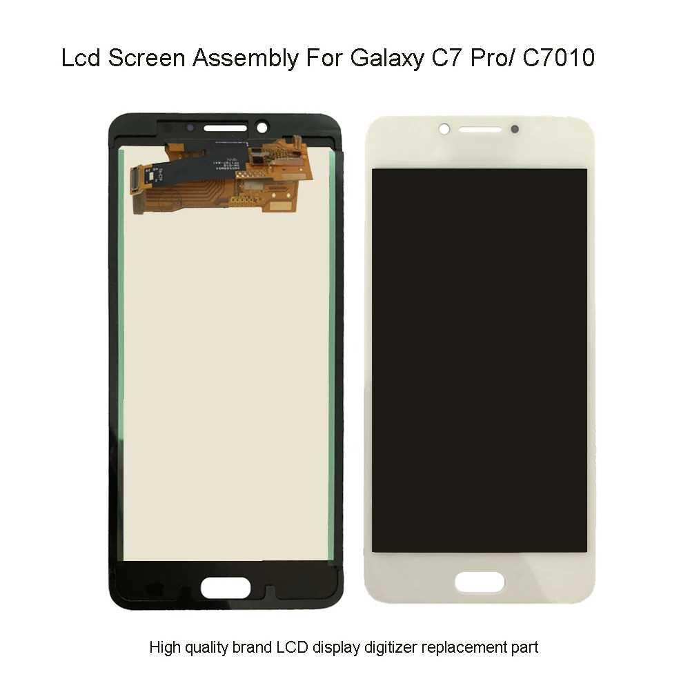 Качественный ЖК-дисплей для Samsung Galaxy C7 Pro с сенсорным экраном дигитайзер сборка