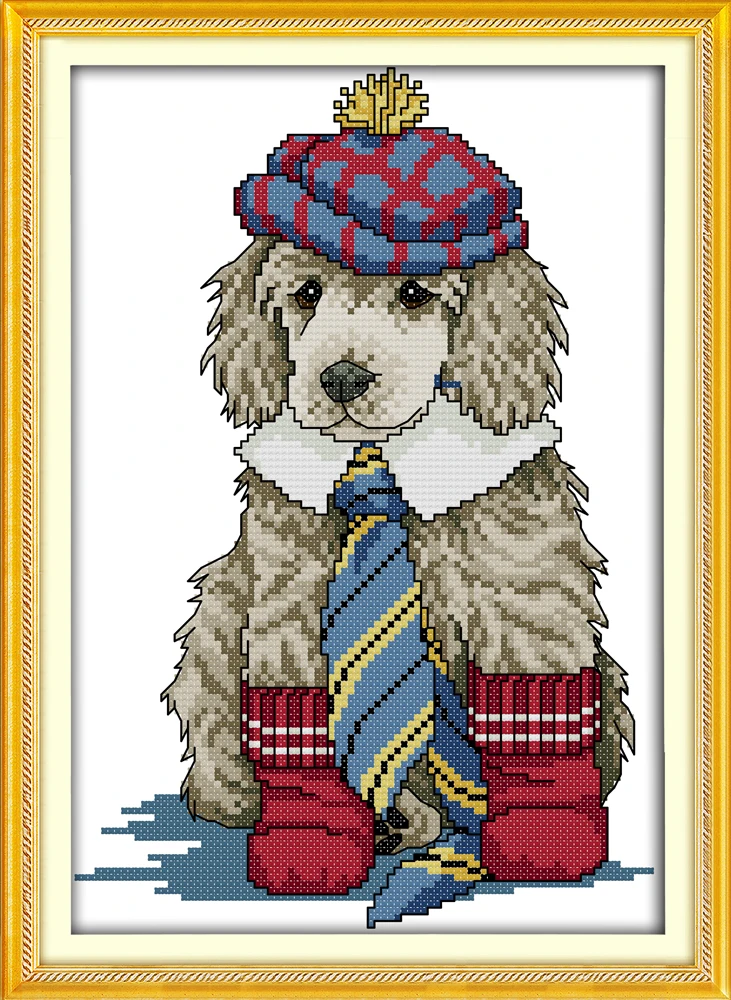Набор одежды для домашнего декора с принтом собаки DMC 14CT 11CT|cross stitch kits dogs|counted cross
