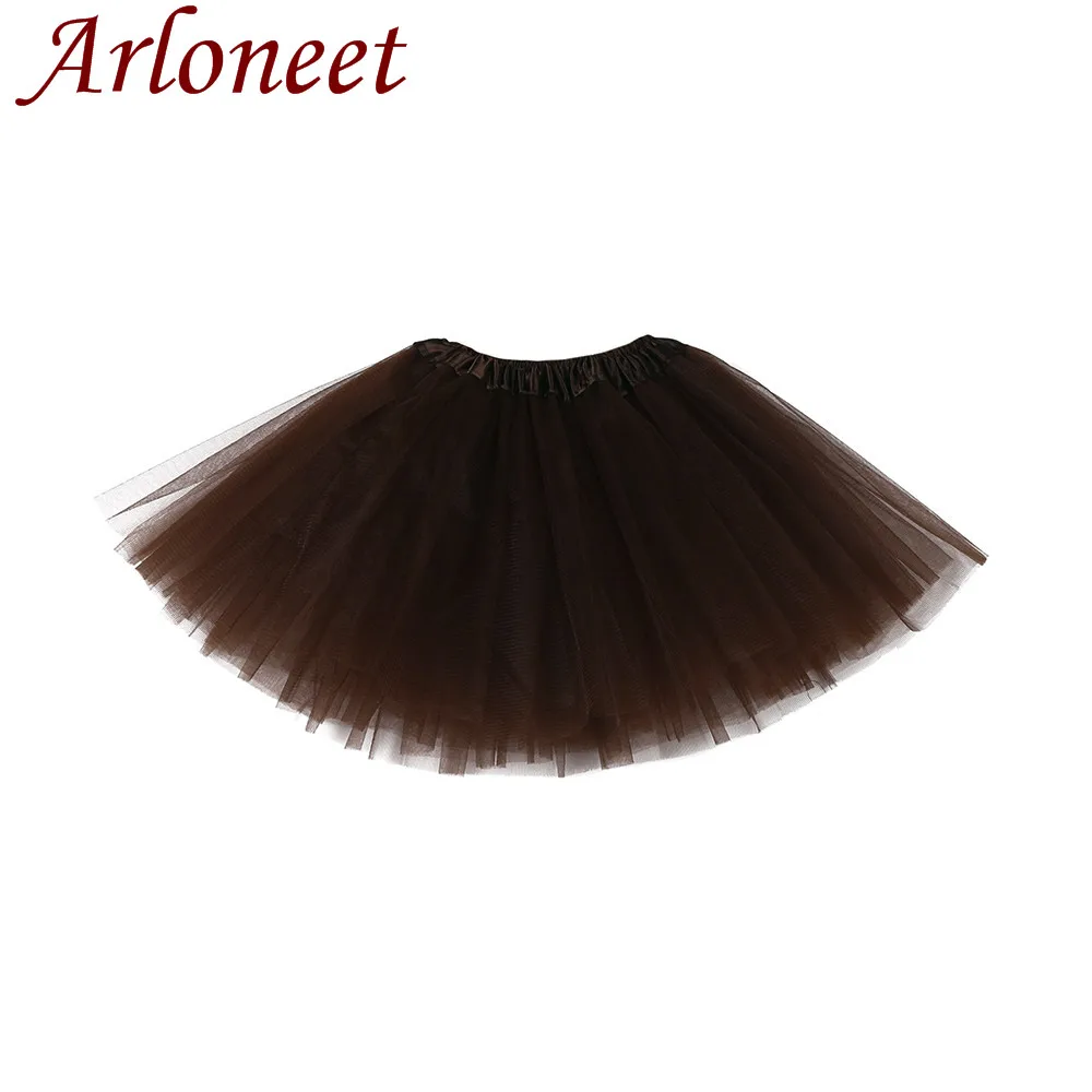 Новая кофейная юбка пачка для маленьких девочек балетная Детские балетные юбки