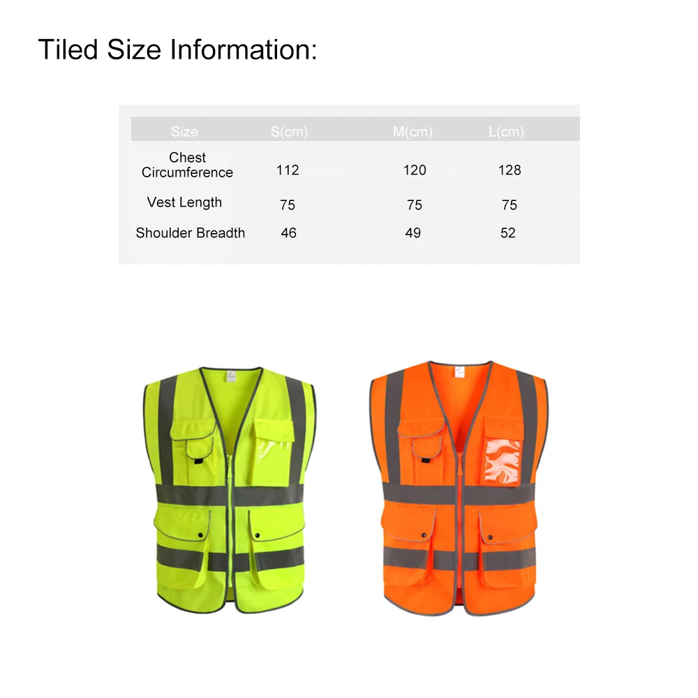Светоотражающий жилет рабочая одежда высокая видимость для дневного и ночного
