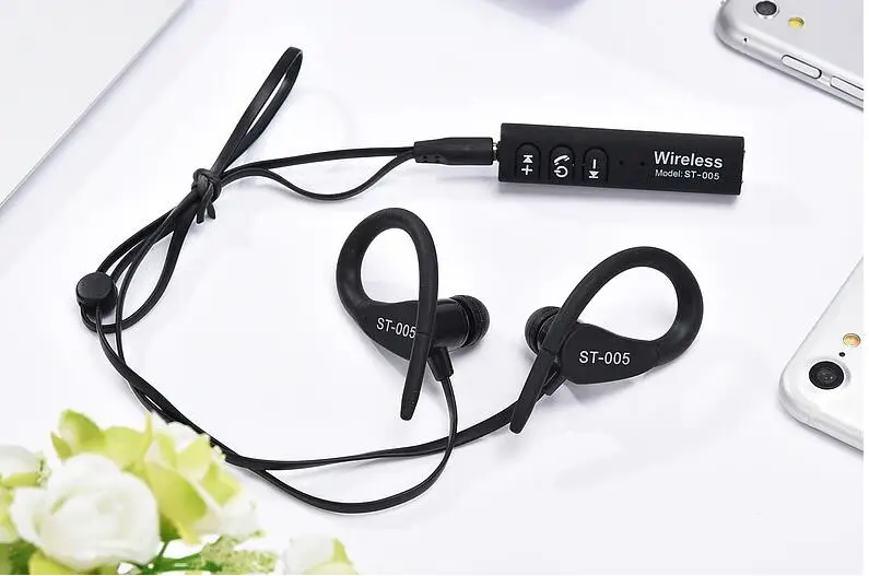 Новые спортивные наушники Bluetooth st-005 стерео гарнитура Ушные крючки вкладыши для