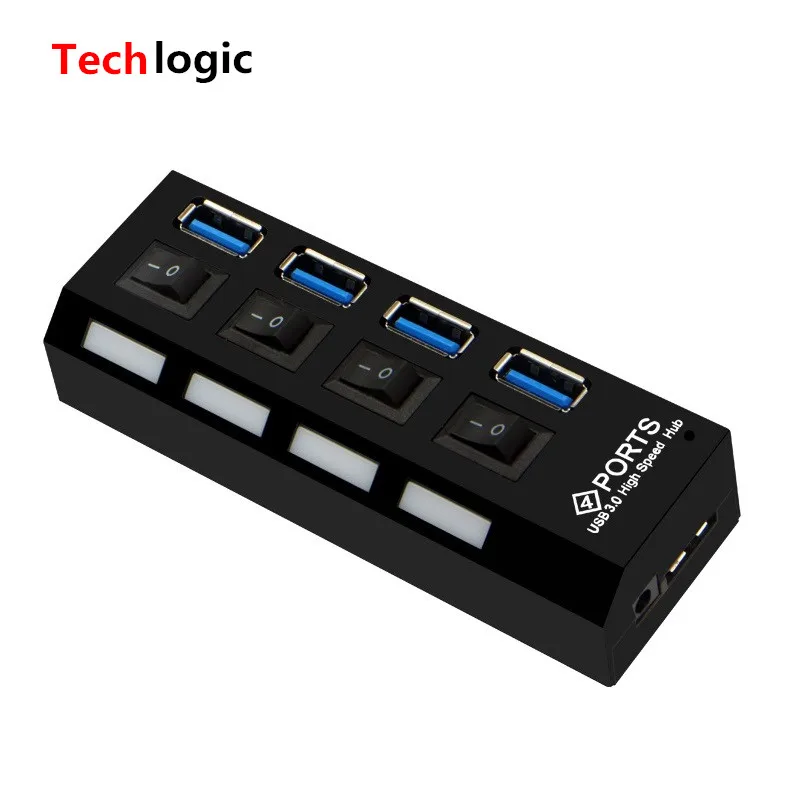 4 порта мини USB 3 0 концентратор с Separete переключатель портативный микро Супер