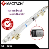 1 pcs high quality sp brand water cooled 130w co2 laser tube 1650mm length 8 months warranty