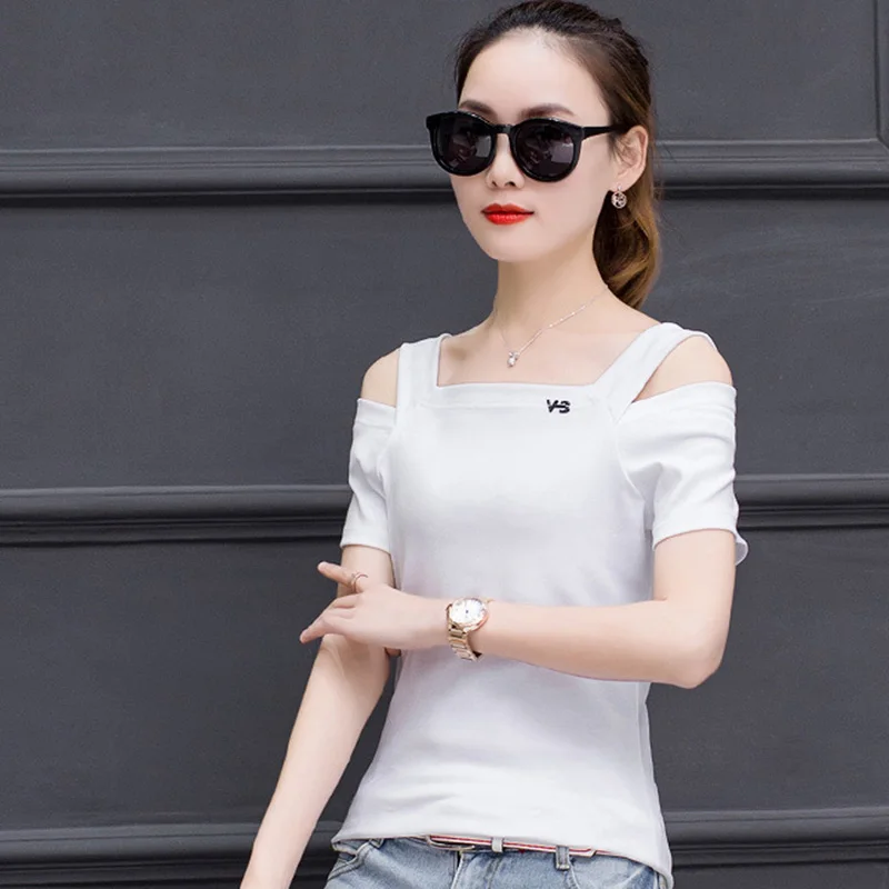 Женские хлопковые футболки ярких цветов большие размеры M 4XL с короткими рукавами