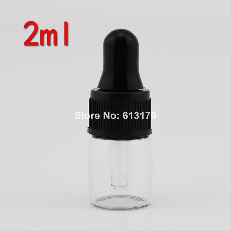 

Новые 2 мл прозрачные стеклянные бутылки с пипеткой, маленькие Мини-флаконы для образцов, косметический упаковочный контейнер
